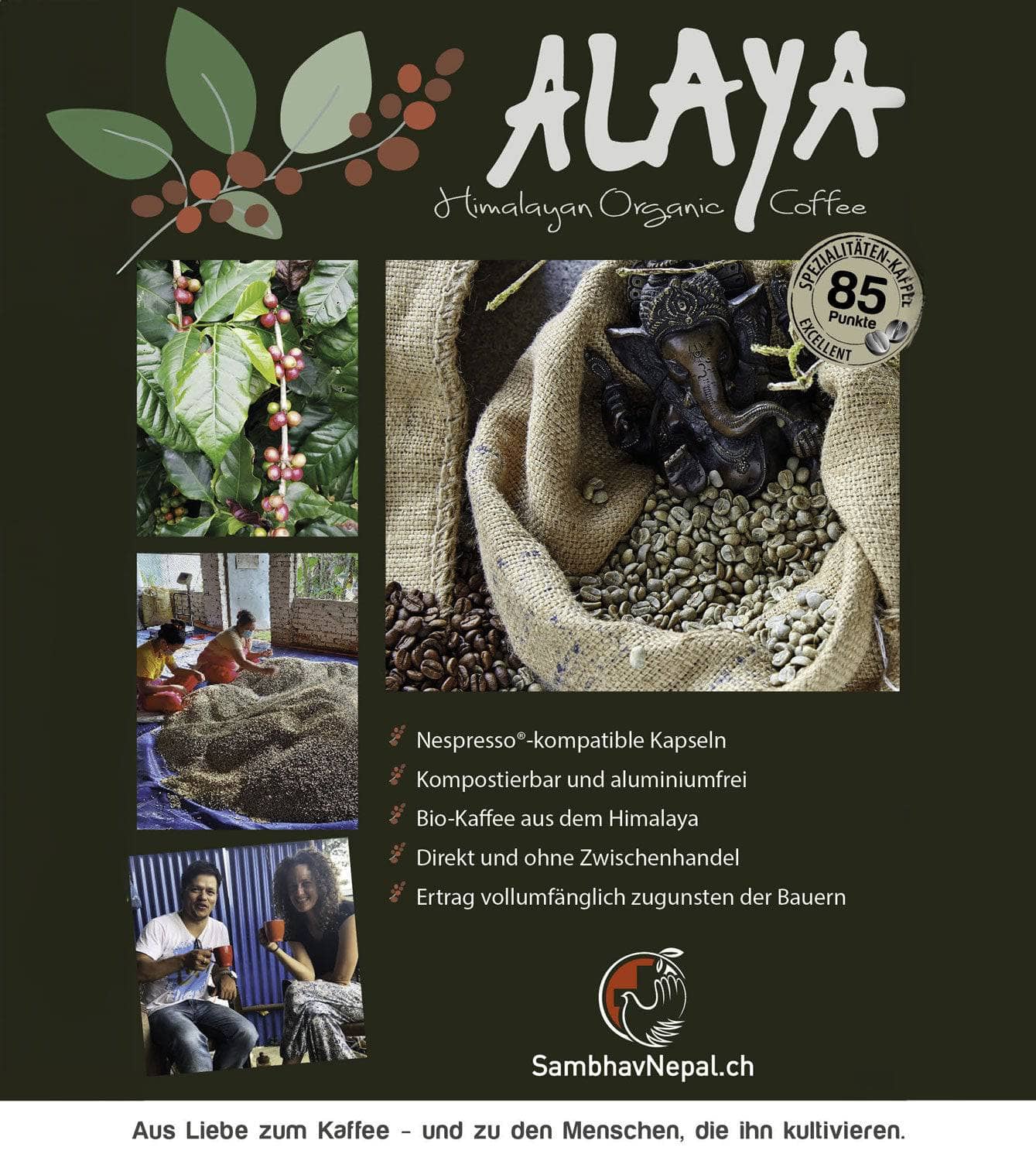 ALAYA Kompostierbare Kaffeekapseln
