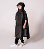 Kinder-Regenponcho aus recyceltem Polyester Back to Black Kids (120-160cm)