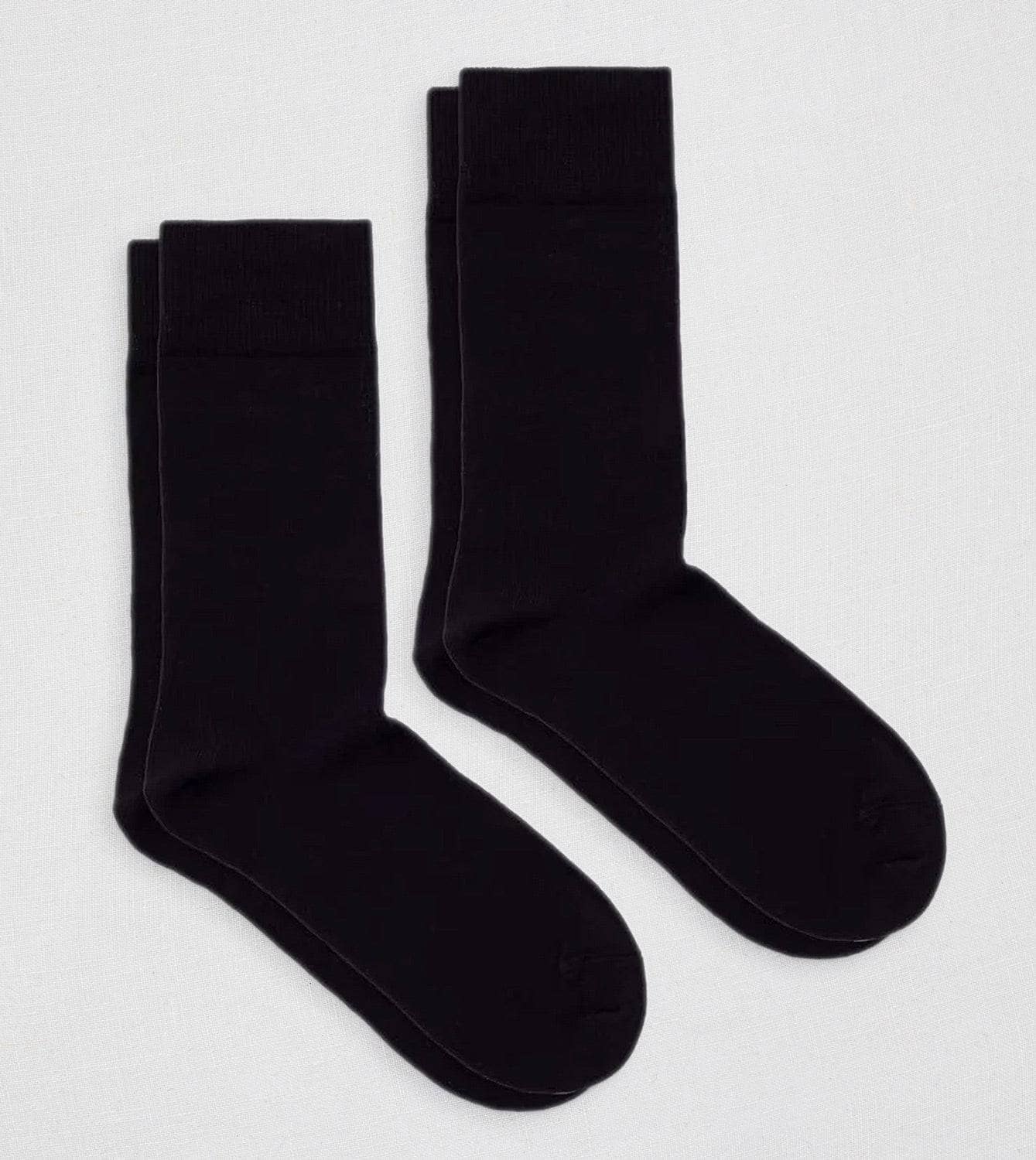 Kompostierbare Socken aus Bio-Baumwolle - D-Compose Night Black (2er Pack)