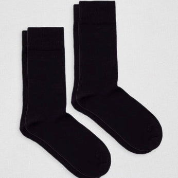 Kompostierbare Socken aus Bio-Baumwolle - D-Compose Night Black (2er Pack) 