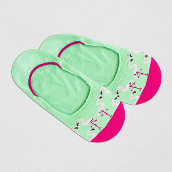 Kurze Socken aus Bio-Baumwolle - Hidden Flamingo Lawn 