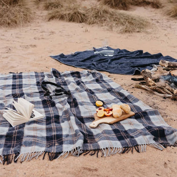 Picknick-Decke, recycelte Wolle 