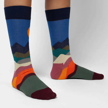 Socken aus Bio-Baumwolle - Alpine Glow 