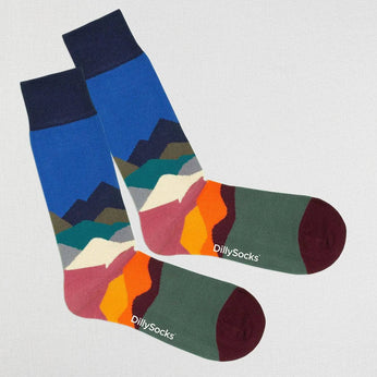 Socken aus Bio-Baumwolle - Alpine Glow 