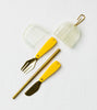 Besteck to go - The Pebble Pocket Gelb
