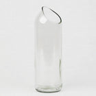 Wasserkaraffe aus Weinflaschen-Upcycling - Weiss