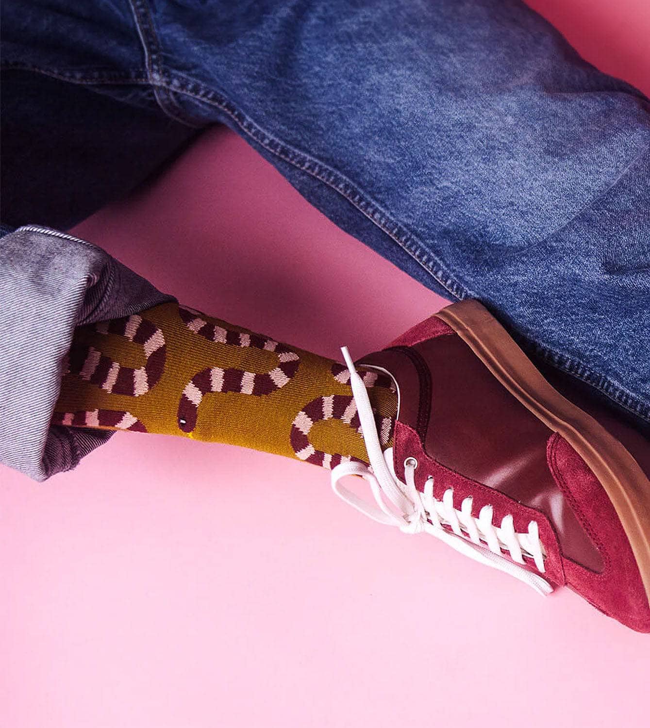 Socken aus Bio-Baumwolle - Serpent