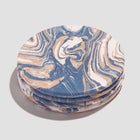 Untersetzer - Weiss - Blau - Braun
