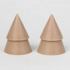Weihnachtskerzen mittel - Beige