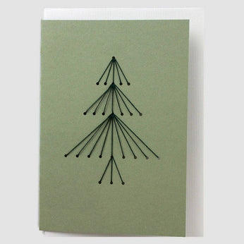 Weihnachtskarte zum selber sticken 