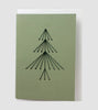 Weihnachtskarte zum selber sticken Tannenbaum