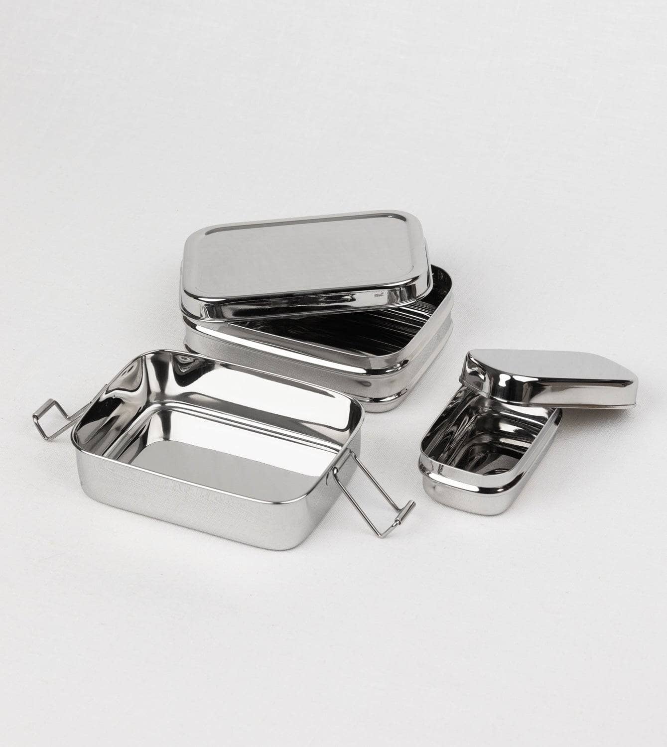 3-in-1 Lunchbox aus Edelstahl