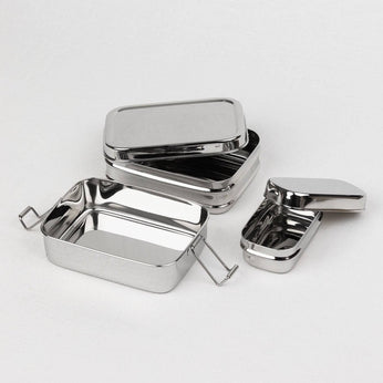 3-in-1 Lunchbox aus Edelstahl 