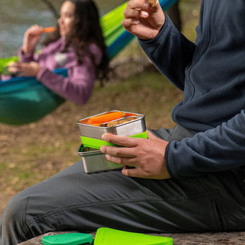 Auslaufsichere Lunchbox mit Silikondeckel 