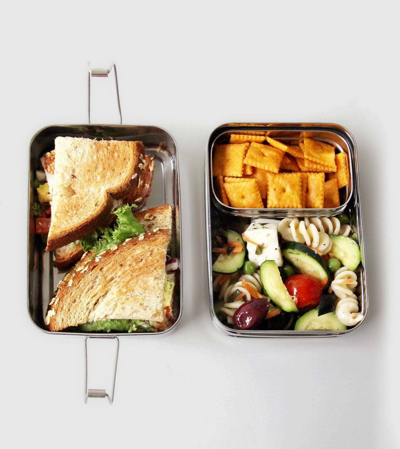 3-in-1 Lunchbox aus Edelstahl