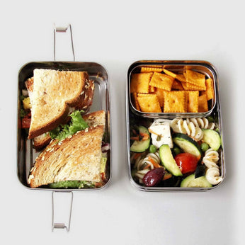 3-in-1 Lunchbox aus Edelstahl 