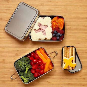 3-in-1 Lunchbox aus Edelstahl 