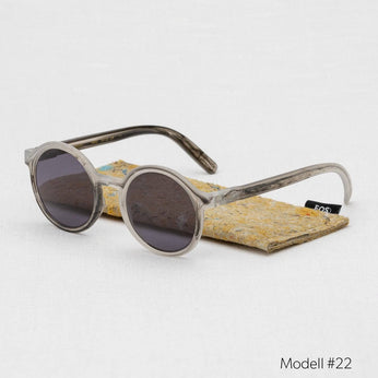 Sonnenbrille aus recyceltem Plastik - grau 