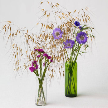Vase aus Weinflaschen-Upcycling 