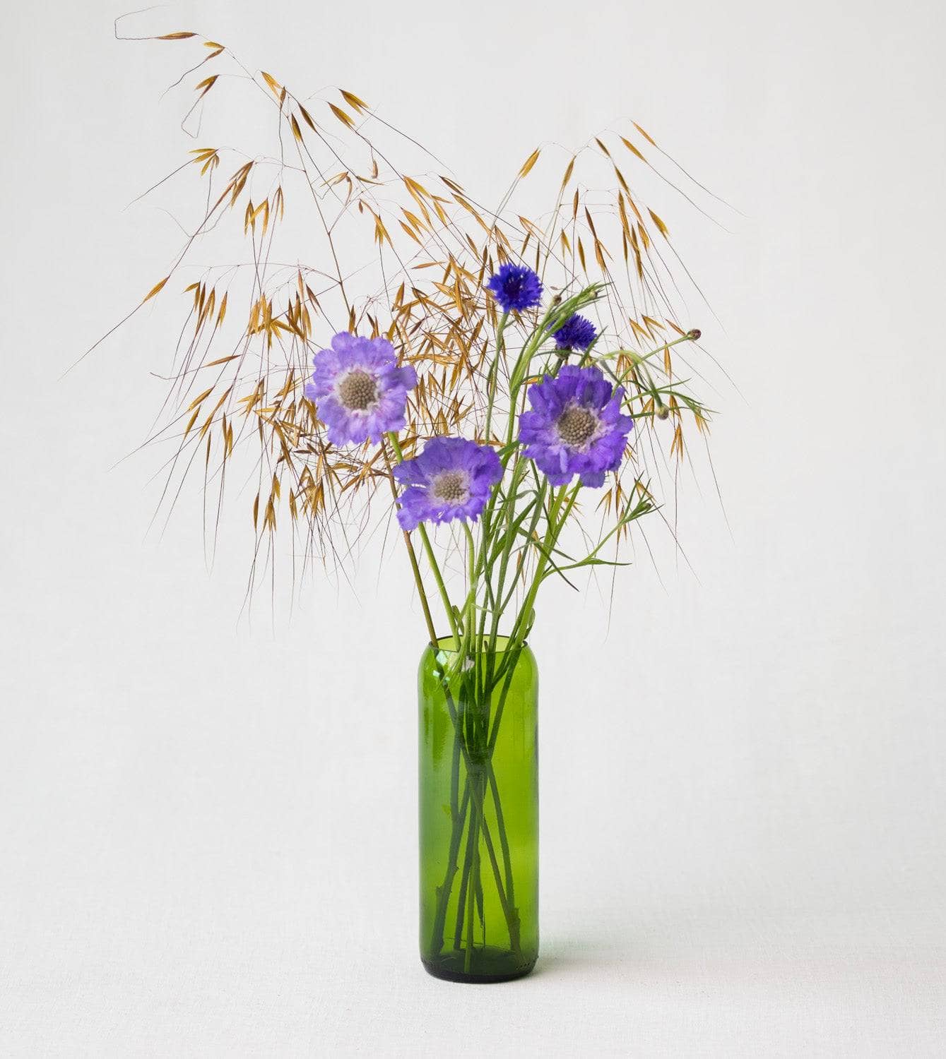 Vase aus Weinflaschen-Upcycling