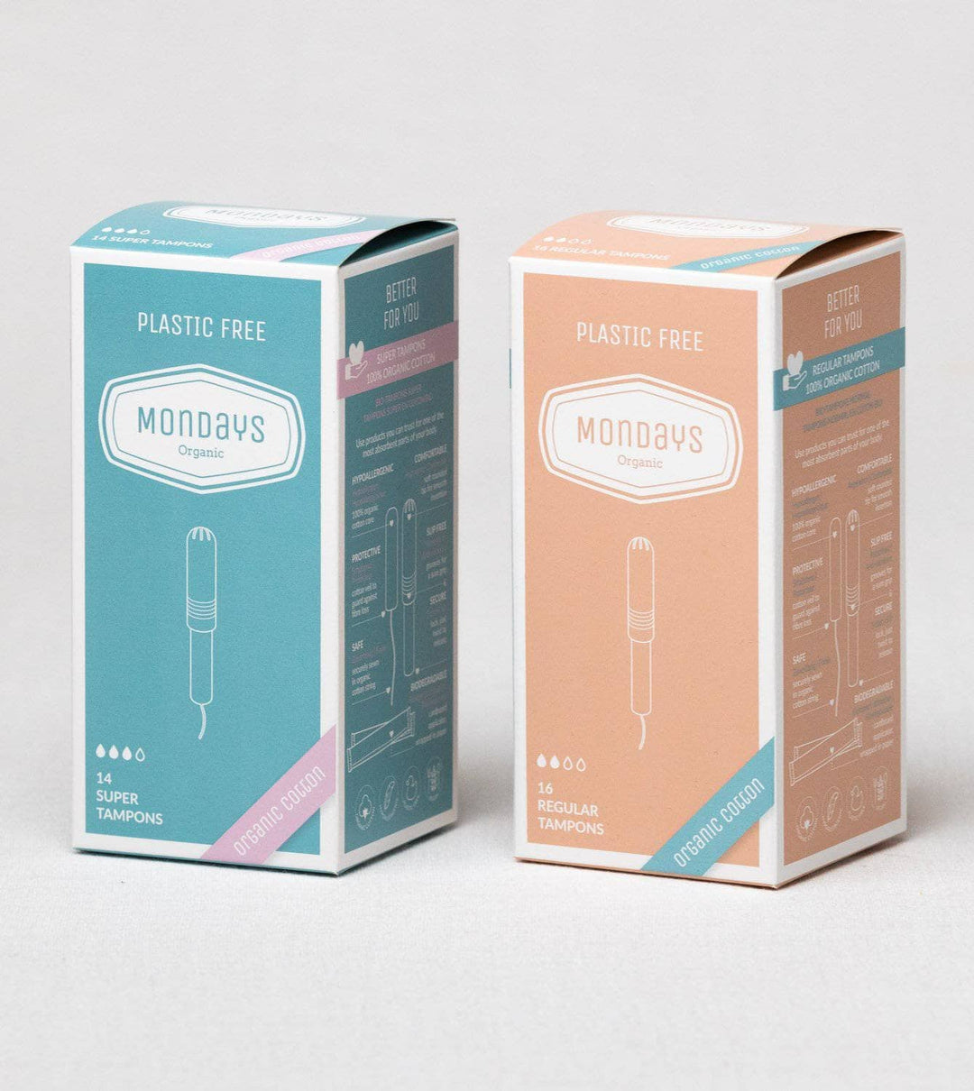 Bio-Tampons mit Karton-Applikator