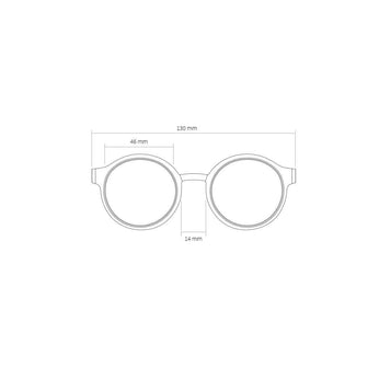 Sonnenbrille aus recyceltem Plastik - grau 